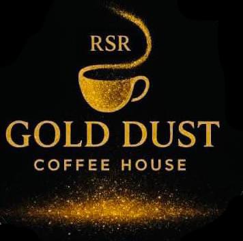 Gold dust coffee house logo